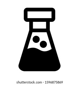 Erlenmeyer flask icon isolated sign symbol vector illustration - high quality black style vector icons
