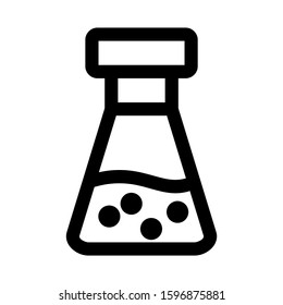 Erlenmeyer flask icon isolated sign symbol vector illustration - high quality black style vector icons
