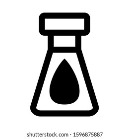 Erlenmeyer flask icon isolated sign symbol vector illustration - high quality black style vector icons
