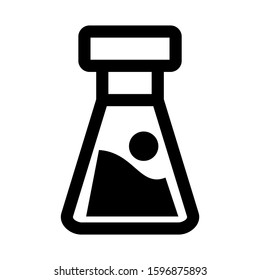 Erlenmeyer flask icon isolated sign symbol vector illustration - high quality black style vector icons
