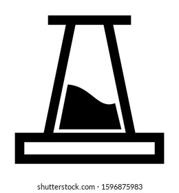 Erlenmeyer flask icon isolated sign symbol vector illustration - high quality black style vector icons
