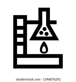 Erlenmeyer flask icon isolated sign symbol vector illustration - high quality black style vector icons
