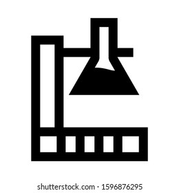Erlenmeyer flask icon isolated sign symbol vector illustration - high quality black style vector icons
