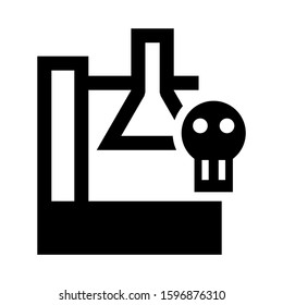 Erlenmeyer flask icon isolated sign symbol vector illustration - high quality black style vector icons
