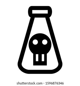 Erlenmeyer flask icon isolated sign symbol vector illustration - high quality black style vector icons
