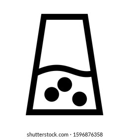 Erlenmeyer flask icon isolated sign symbol vector illustration - high quality black style vector icons
