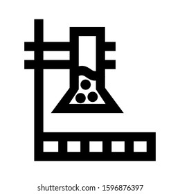 Erlenmeyer flask icon isolated sign symbol vector illustration - high quality black style vector icons
