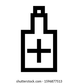 Erlenmeyer flask icon isolated sign symbol vector illustration - high quality black style vector icons

