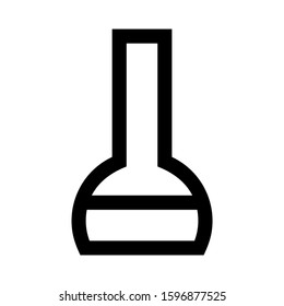 Erlenmeyer flask icon isolated sign symbol vector illustration - high quality black style vector icons
