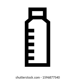 Erlenmeyer flask icon isolated sign symbol vector illustration - high quality black style vector icons
