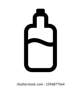 Erlenmeyer flask icon isolated sign symbol vector illustration - high quality black style vector icons
