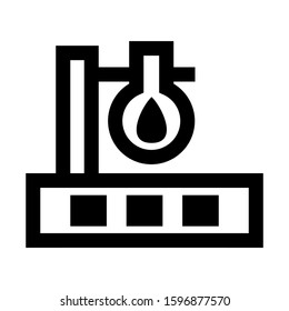 Erlenmeyer flask icon isolated sign symbol vector illustration - high quality black style vector icons
