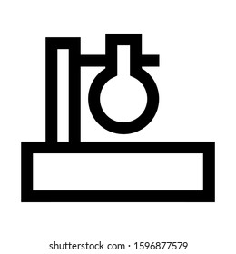 Erlenmeyer flask icon isolated sign symbol vector illustration - high quality black style vector icons

