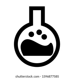 Erlenmeyer flask icon isolated sign symbol vector illustration - high quality black style vector icons
