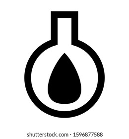 Erlenmeyer flask icon isolated sign symbol vector illustration - high quality black style vector icons
