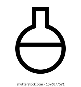 Erlenmeyer flask icon isolated sign symbol vector illustration - high quality black style vector icons

