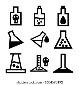 Erlenmeyer flask icon isolated sign symbol vector illustration - Collection of high quality black style vector icons
