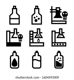 Erlenmeyer flask icon isolated sign symbol vector illustration - Collection of high quality black style vector icons
