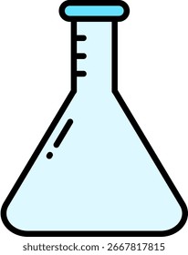Ícone de Erlenmeyer Flask para o experimento científico