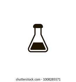 erlenmeyer flask icon. sign design