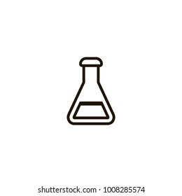 erlenmeyer flask icon. sign design
