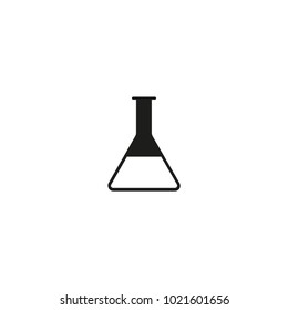 erlenmeyer flask icon. sign design