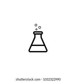 erlenmeyer flask icon. sign design