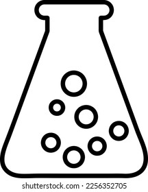 erlenmeyer flask icon. sign design trendy style illustration on white background