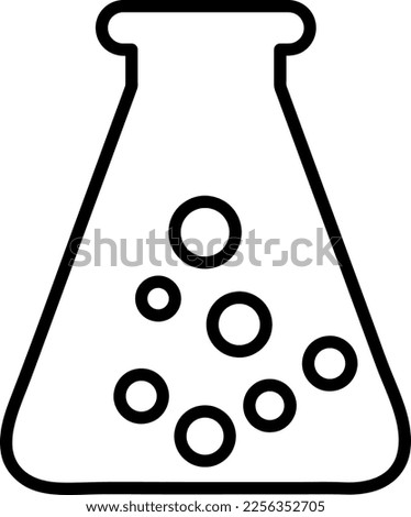 erlenmeyer flask icon. sign design trendy style illustration on white background