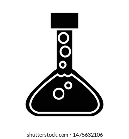 erlenmeyer flask Icon Vector Design or logo Illustration. Perfect use for website, design, pattern, etc.