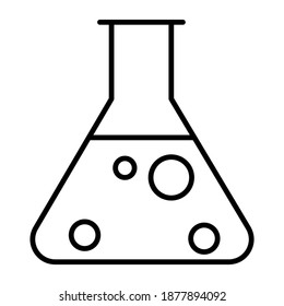 erlenmeyer  flask icon . erlenmeyer flask for website. Perfect use for web, pattern, design, icon, ui, ux, etc.