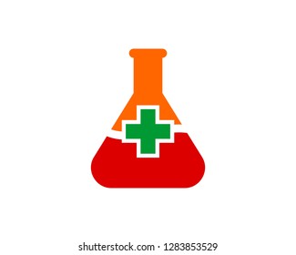 Erlenmeyer flask medical logo
