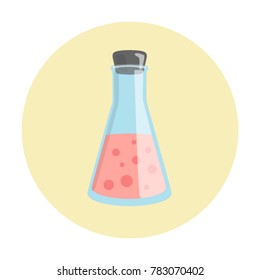 Erlenmeyer flask and rubber stopper Lab Equipment