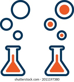 Erlenmeyer Flask Vector - Amazing vector icon of chemistry equipment suitable for website, apps, icon, lab sign, illustration and aducational science purpose in general - Vector Icons