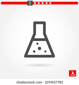 erlenmeyer flask vector icon
