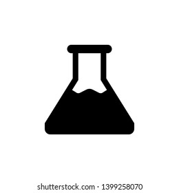 Erlenmeyer Flask Vector Icon. This Icon Use For Admin Panels, Website, Interfaces, Mobile Apps 
