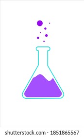 Erlenmeyer flöpft Chemiewerkzeuge Symbol