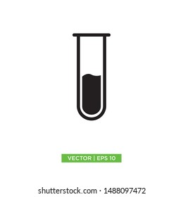 erlenmeyer flat icon vector illustration