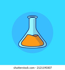 
Erlenmeyer Glass Vector Illustration on Isolated Background