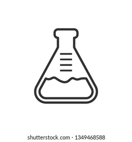 
Erlenmeyer Icon. Laboratory Element Illustration As A Simple Vector Sign & Trendy Symbol for Design and Medical / Science Websites, Presentation or Mobile Application.