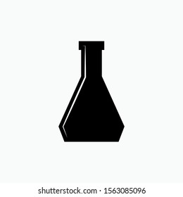 Erlenmeyer Icon. Laboratory Element Illustration As A Simple Vector Sign & Trendy Symbol for Design and Medical / Science Websites, Presentation or Mobile Application.