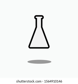 Erlenmeyer Icon. Laboratory Element Illustration As A Simple Vector Sign & Trendy Symbol for Design and Medical / Science Websites, Presentation or Mobile Application.