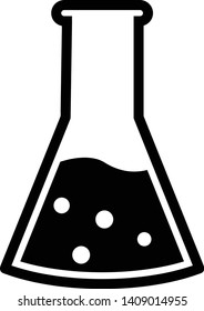 Erlenmeyer Icon Vector Illustration Logo Template