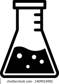 Erlenmeyer Icon Vector Illustration Logo Template