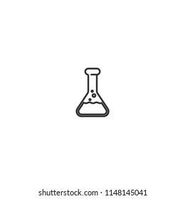 erlenmeyer line icon