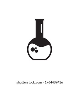 Erlenmeyer tube icon , Laboratory icon vector