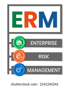 Erm Enterprise Risk Management Business Concept Stock Vector (Royalty ...