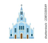 ermita church illustration vector isolated