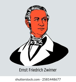 Ernst Friedrich Zwirner was a German architect. Zwirner studied at the Civil Engineering School in Breslau and at the Architecture Academy in Berlin. Hand drawn vector illustration