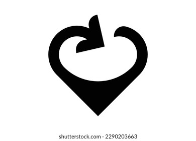 diseño vectorial de logotipo de icono de amor
